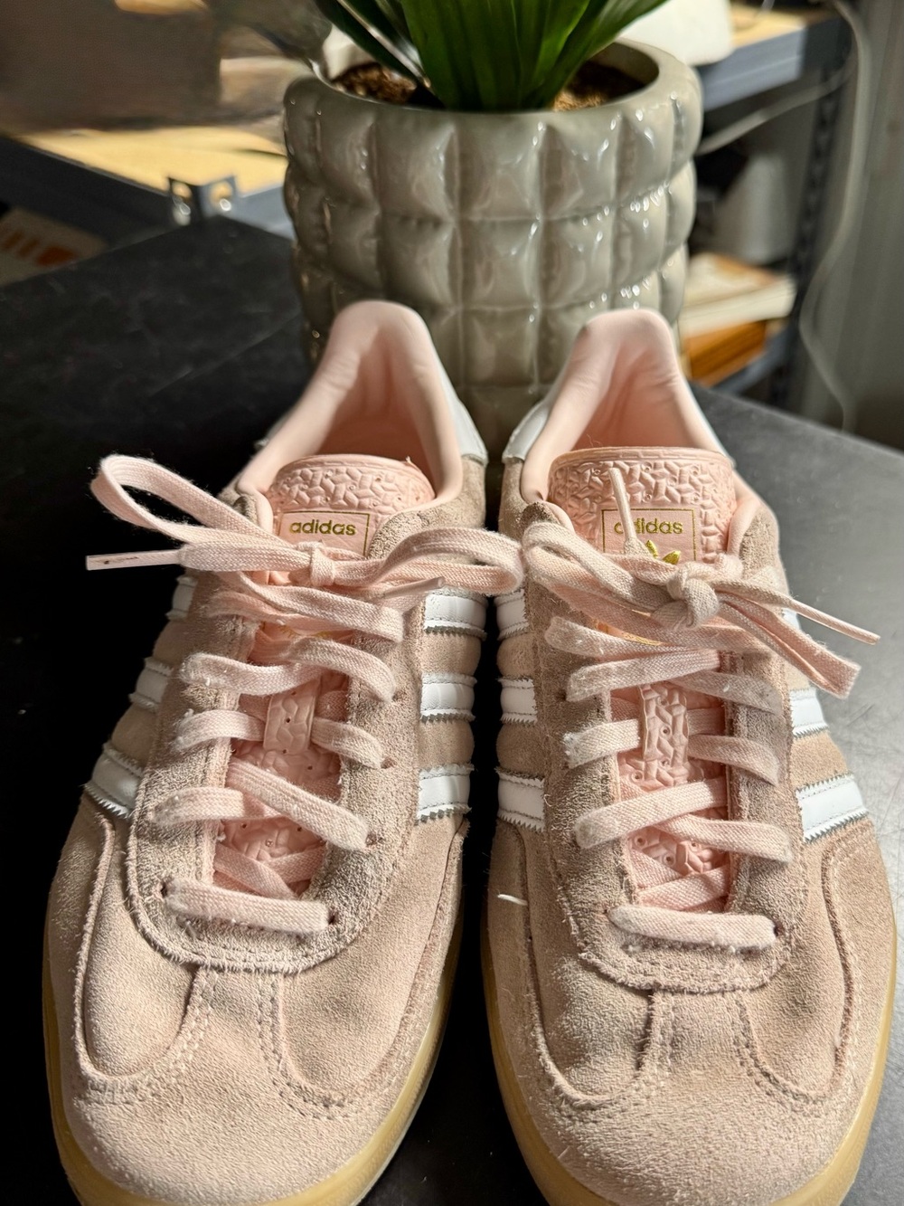 👟Adidas Gazelle Light Pink Suede Sneakers Size 6.5 - Picture 6 of 11